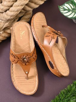 XE Looks - Elegant And Orthopaedic Spring Flower Design Doctor Comfort Slippers