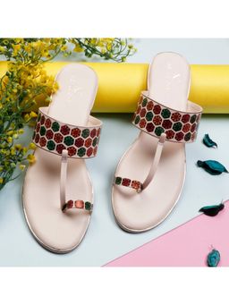 XE Looks - Elegant And Trendy Printed Fashion Flat Slippers