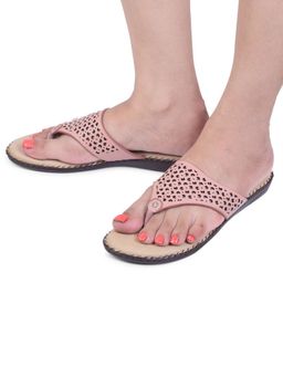 XE Looks - Pink Soft And Comfortable Laser Design Doctor Slipper Flipflop