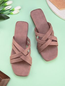 XE Looks - Stylish-Charm-Cross-Strap-Flat-Slippers