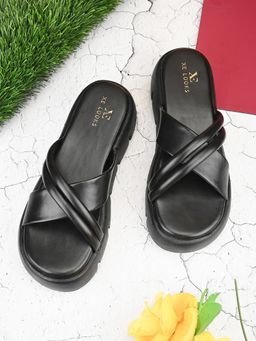 XE Looks - Chic and Modern Comfortable Cushion Platform Slippers