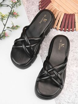 XE Looks - Elegant And Modern Comfortable Cushion Platform Slippers