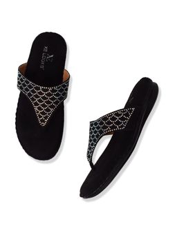 XE Looks - Peach Graceful And Chic Siroski Design Comfortable Flat Doctor Sandal