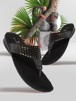 XE Looks - Elegant And Graceful Siroski Design Comfortable Flat Doctor Slippers