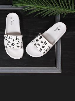 XE Looks - White Contemporary And Effortless Leafy Design Sliders