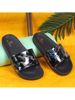 XE Looks - Black Abstract Design Shiny And Graceful Comfortable Sliders