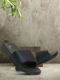 XE Looks - Black Comfortable And Stylish Mesh Design Sliders