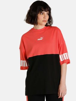 Puma - Power Colorblock Womens Pink T-shirt