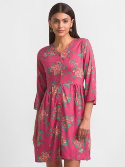 Globus - Rose Printed Dress