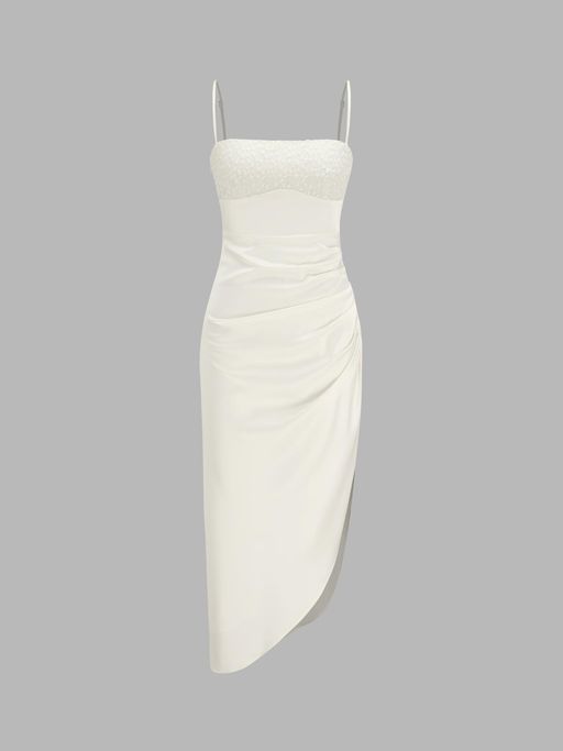 cider white midi dress Shop the Latest White Dresses for Graduation, Wedding, Wedding Guest, and Prom | Cider Women's Fashion