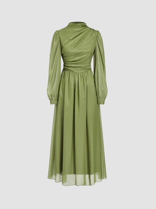 green emerald velvet dress CIDER Womens Dresses Floral Dress Sleeveless Scoop Neck Ruched Midi Dress:  Green, XL at Amazon Women's Clothing store