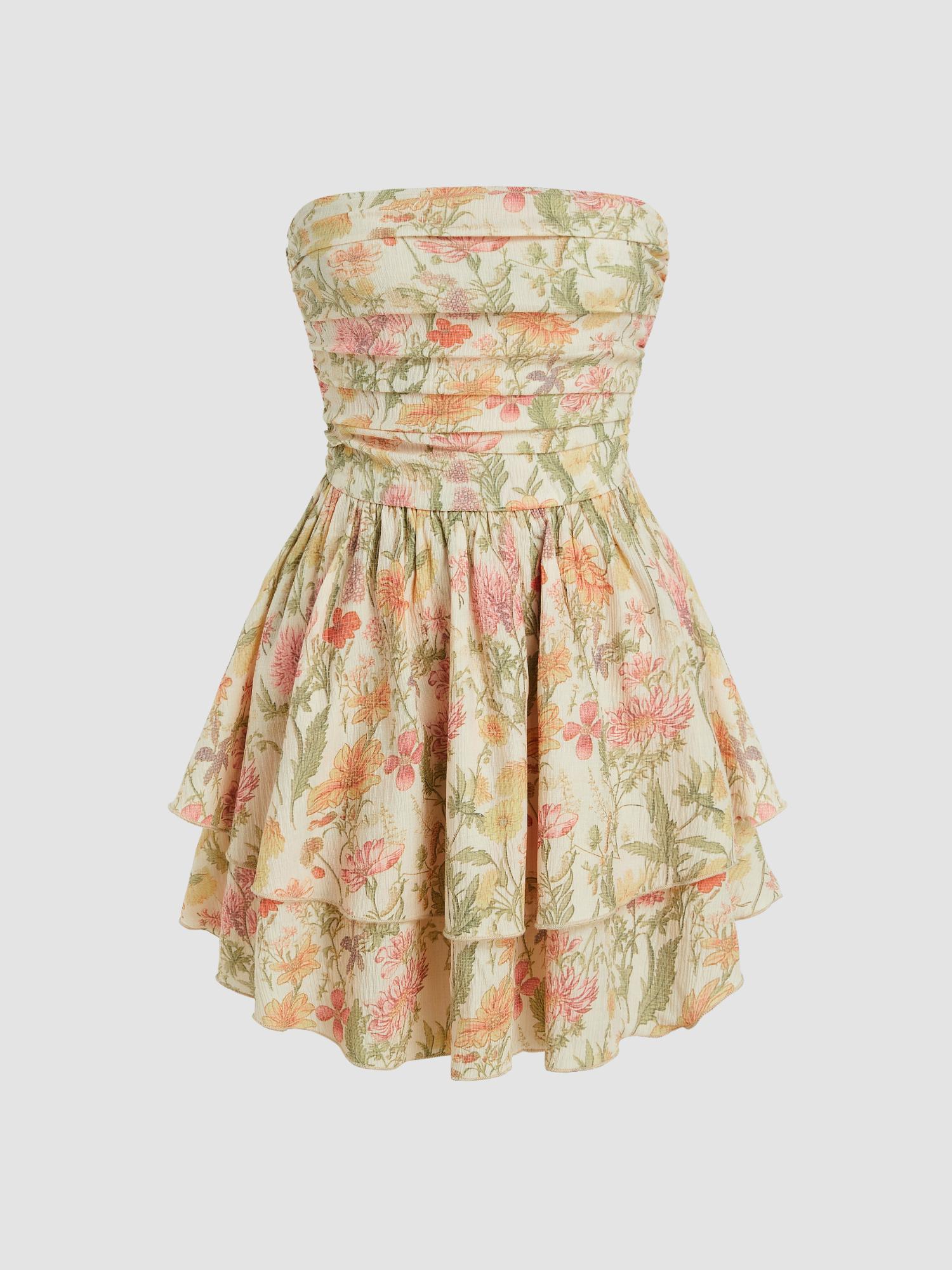 Acka all sheer flower dress（beige） Acka all sheer flower dress beige