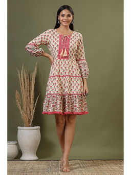 Autumnlane - Yutika Peaches Cotton Dress