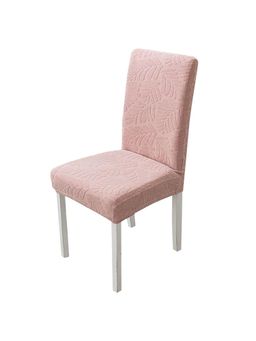 House of Quirk - Stretch Removable Short Dining Chair Cover- Pink