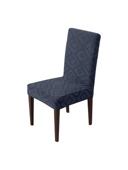 House of Quirk - Stretch Removable Short Dining Chair Cover- Charcoal