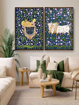 Artsense - Premium Framed Canvas Wall Painting- Multi-Color (Pack of 2)