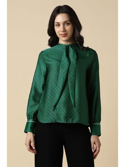 Allen Solly - Women Green Print Formal Top