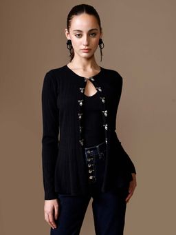 Kazo - Anila Peplum Winter Shrug