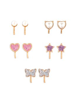 Accessorize London - Girls Pretty Butterfly 5X Clip On Earring Set