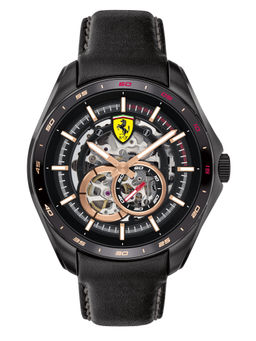 Scuderia Ferrari - Black Speedracer Mech Round Dial Analog Watch - 0830688