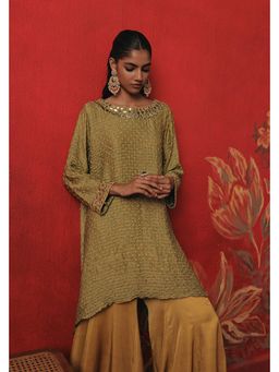 Twenty Nine - Green Asym Boat Neck Tunic
