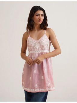 SAAYA THE LABEL - Dua Chikankari Pink Kurti