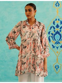 SAAYA THE LABEL - Rumani Chikankari Red Kurti