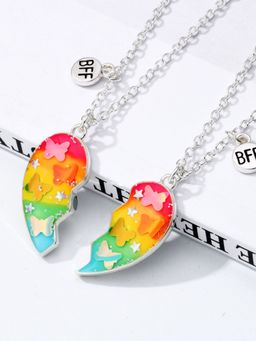 EL REGALO - Christmas Necklace Combo for Kids Girls Multi Color (Set of 2)