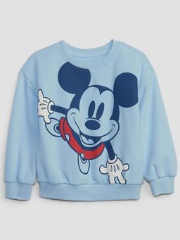 GAP - Boys Crew Neck Mickey Mouse Print Sweatshirt