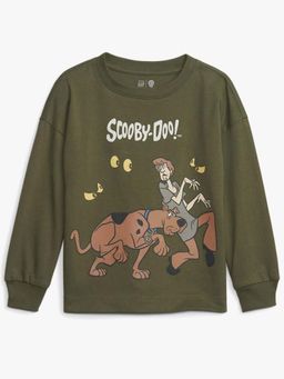 GAP - Boys Cartoon Print Crew Neck Sweatshirt