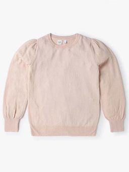 GAP - Girls Gathered Crew Neck Pullover Sweatshirts