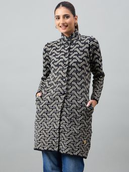 Duke - Women Full Sleeve Black Cardigan