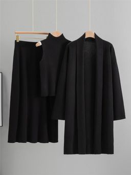 MISS MOSA BY AKANKSHA - Casia Luxe Black Co-Ord Set