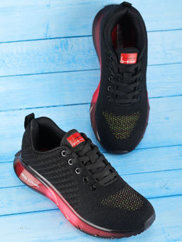 ABROS - Black and Red Boys Shoe