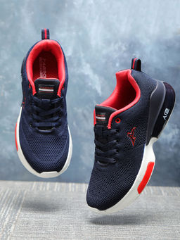 ABROS - Navy and Red Boys Shoe