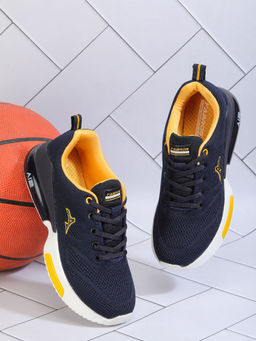 ABROS - Navy and Mustard Boys Shoe