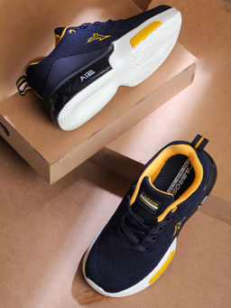 ABROS - Navy and Mustard Kids Shoe