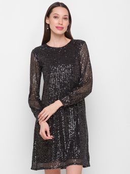 Globus - Black Embellished Dress