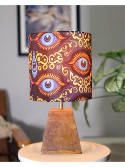 Homesake - Pyramid Table Lamp Wood Beauty in Eye