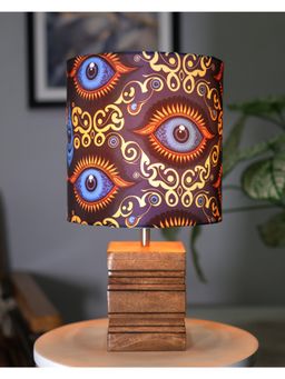 Homesake - Ribbed Table Lamp Wood Beauty in Eye