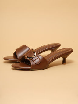 ERIDANI - Women Lissara Brown Embellished Heels