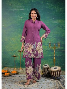 Autumnlane - Purple Shanti Horizon Floral Printed Co-Ord Set