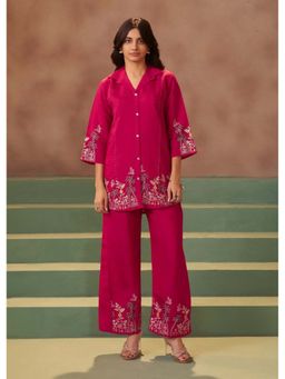 Autumnlane - Magenta Tista Carmine Work Co-Ord Set
