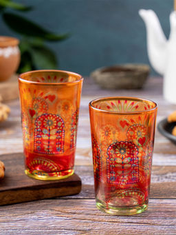 KOLOROBIA - Truck Art Chai Glass Set 4