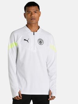 Puma - Mcfc Training 1/4 Zip Top Men White T-shirt