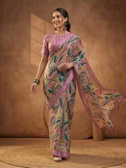 Jaipur Kurti - Women Multi-Color Digital Printed Saree