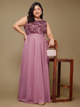 Miss Chase - Lavender Sleeveless Maxi Dress