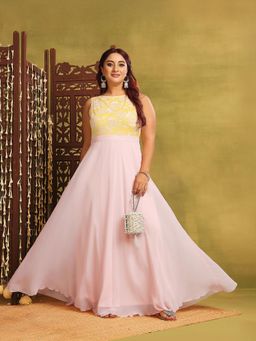 Miss Chase - Pink Floral Print Maxi Dress