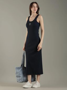 Tommy Hilfiger - Cotton Round Neck Bodycon Dress