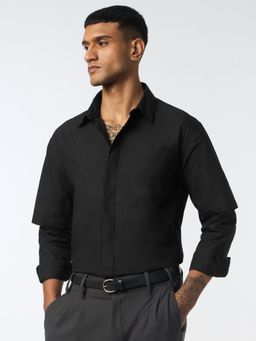 The Souled Store - Easy-Fit Shirt Black Void Men Regular Shirt